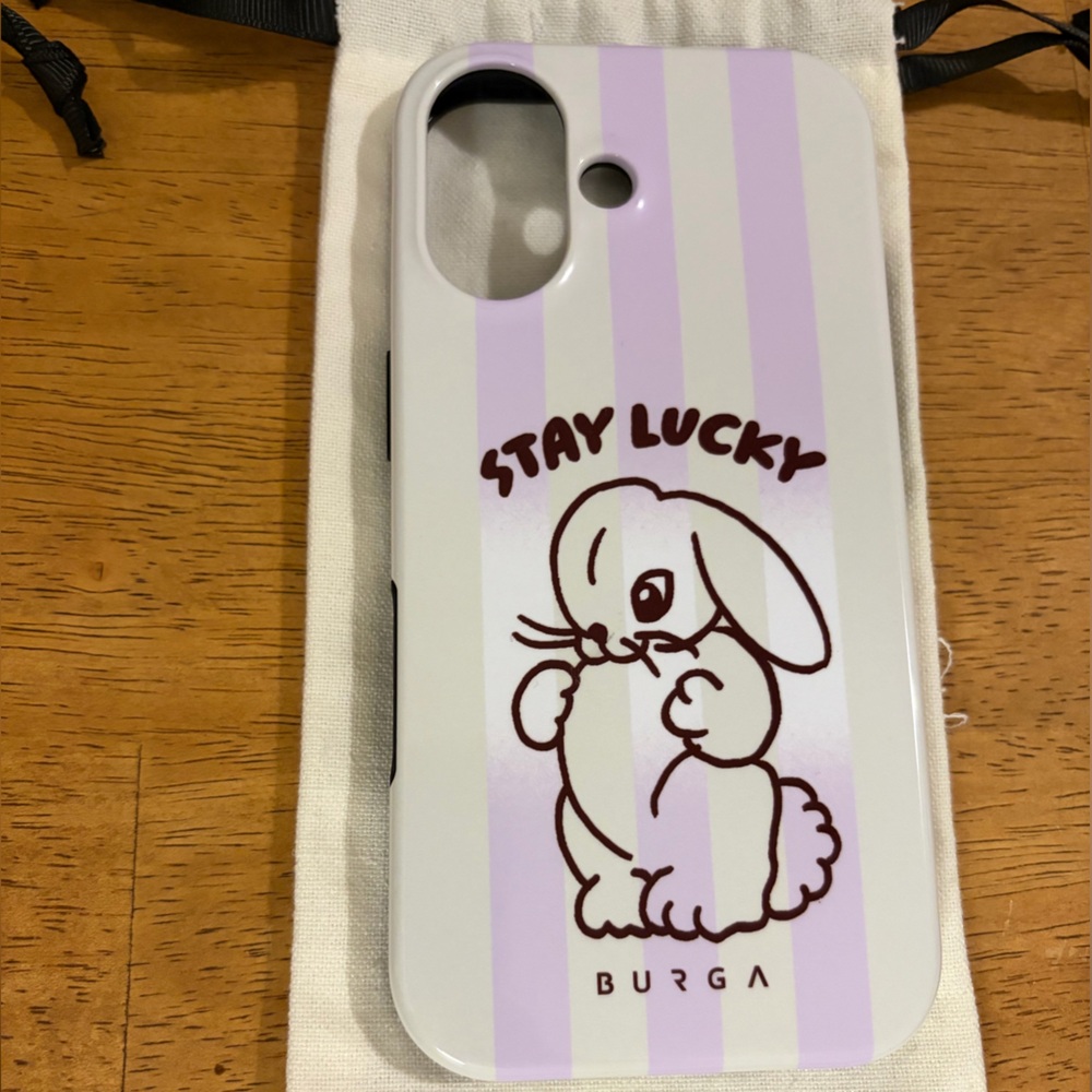 iPhone 17 Stay Lucky Lavender Bunny Phone Case